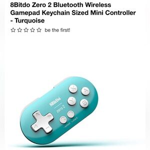 Anki Remote - 8BitDo Zero 2- Turquoise and White